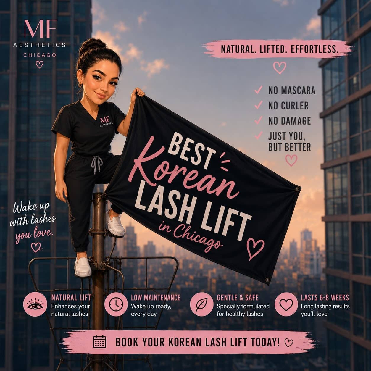 Everybody is talking about the Korean Lash Lift… 👀
The question is… what are YOU waiting for?
✨ No mascara
✨ No eyelash curler
✨ No maintenance
Just your natural lashes, lifted to perfection.
Best Korean Lash Lift in Chicago — only at MF Aesthetics. 💗
#chicagobestkoreanlashlift
#chicagokoreanlashlift
#lakeviewkoreanlashlift
#koreanlashliftchicago